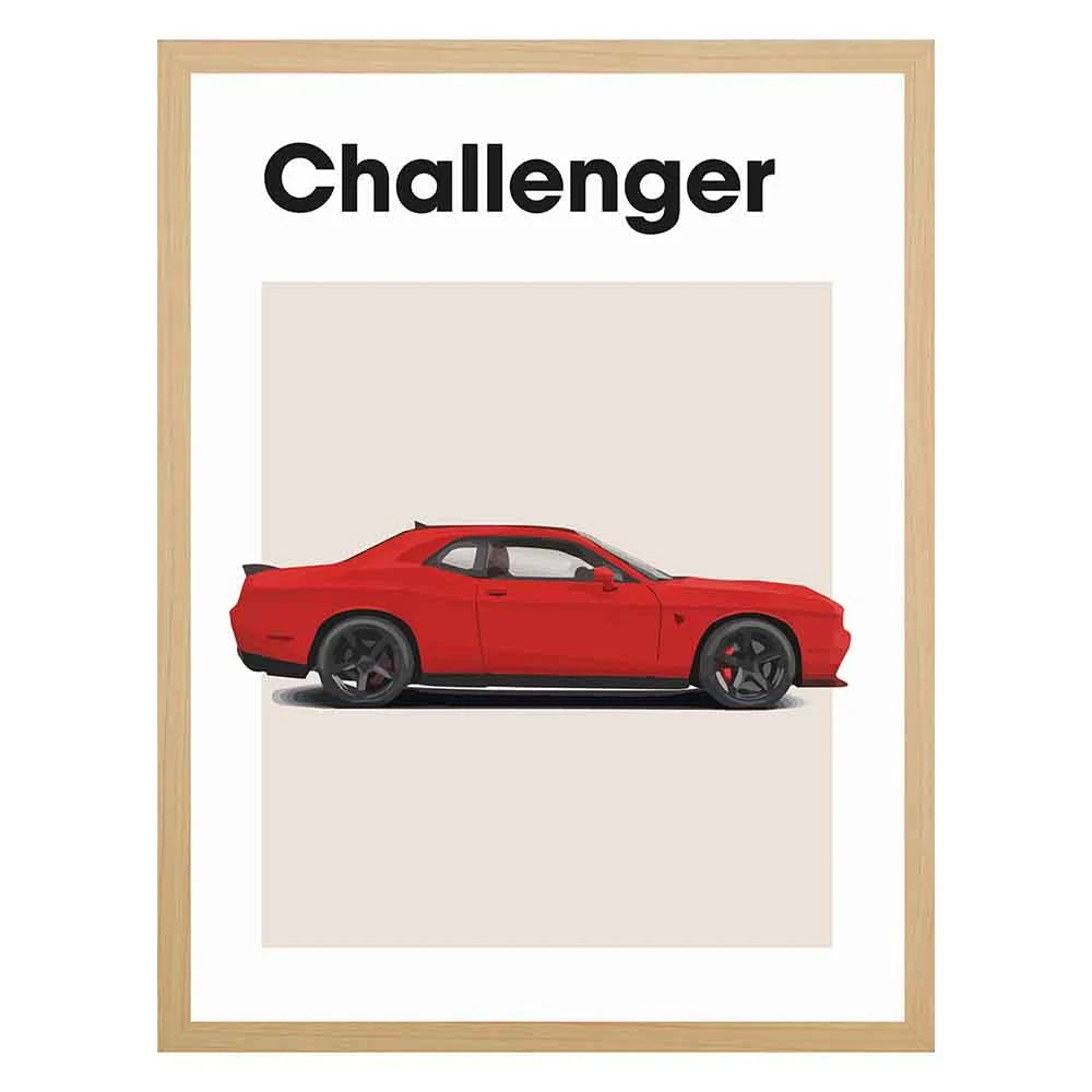 Dodge Challenger Auto Poster