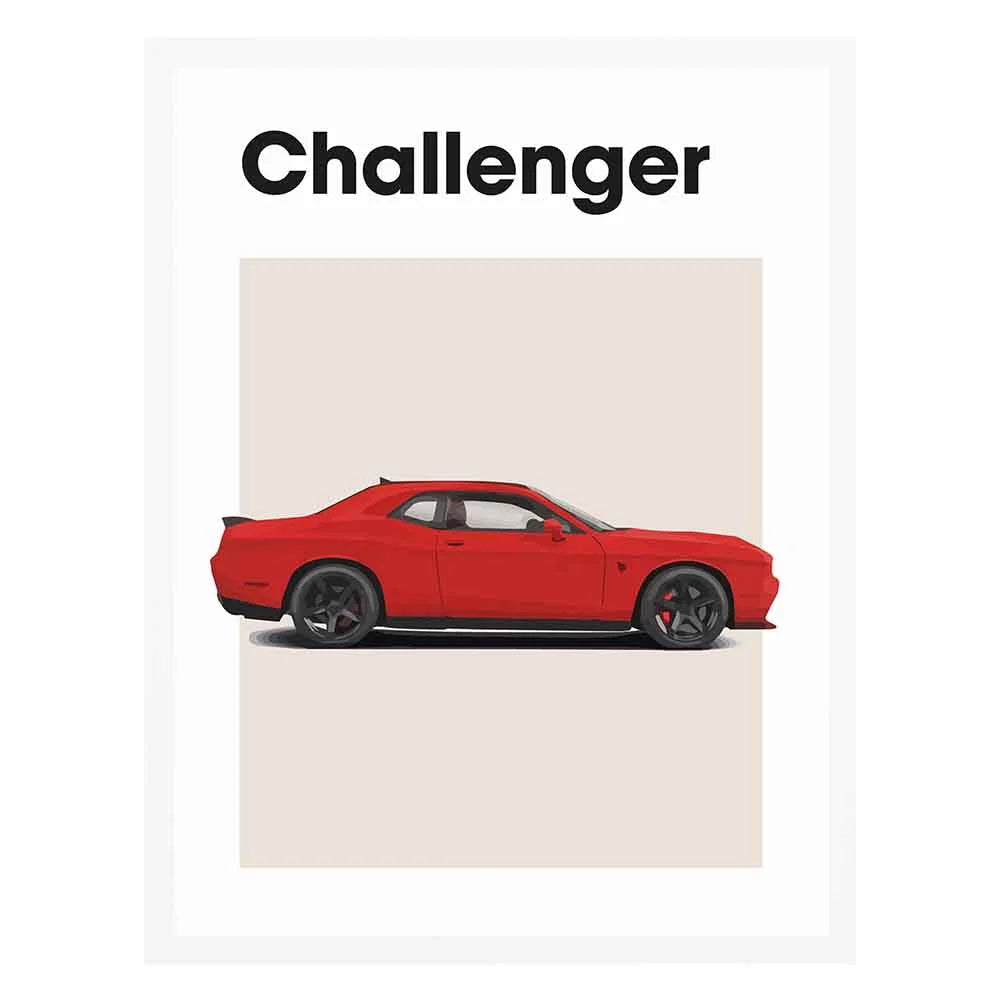 Dodge Challenger Auto Poster