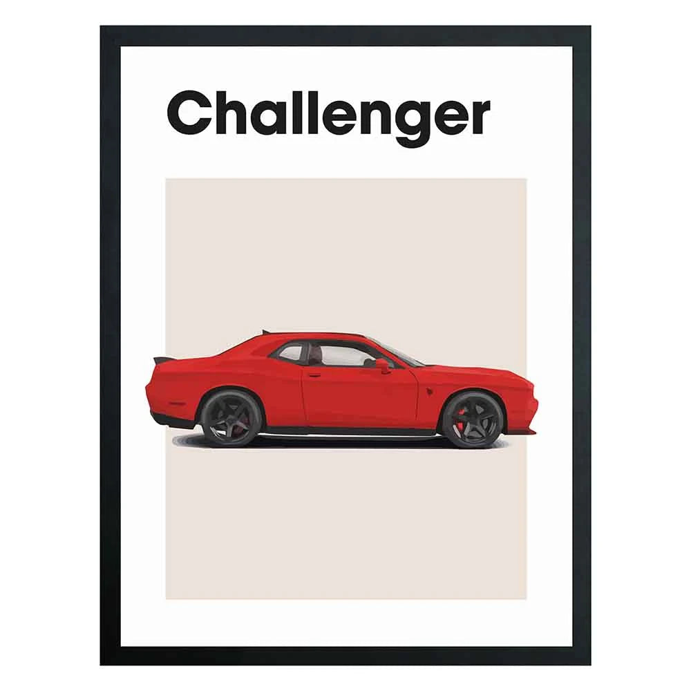 Dodge Challenger Auto Poster