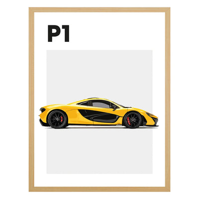 McLaren P1 Auto Poster