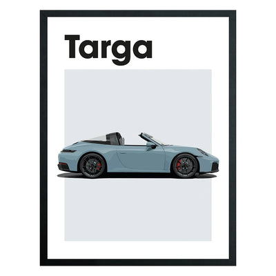 Porsche 911 Targa Auto Poster