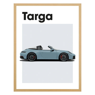 Porsche 911 Targa Auto Poster