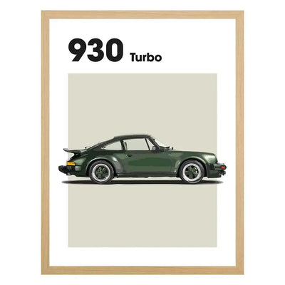 Porsche 930 Turbo Auto Poster