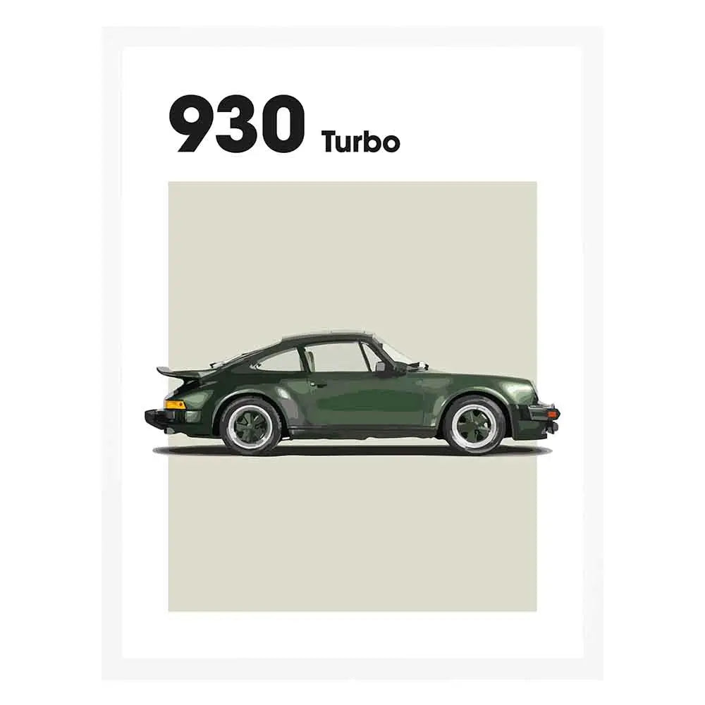 Porsche 930 Turbo Auto Poster