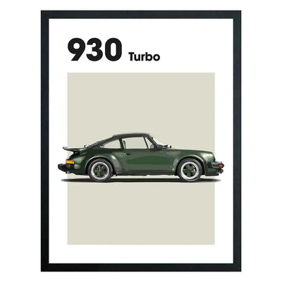 Porsche 930 Turbo Auto Poster