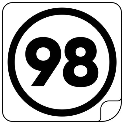 98 Sticker Auto 10 cm