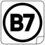 B7 Sticker Car 10 cm